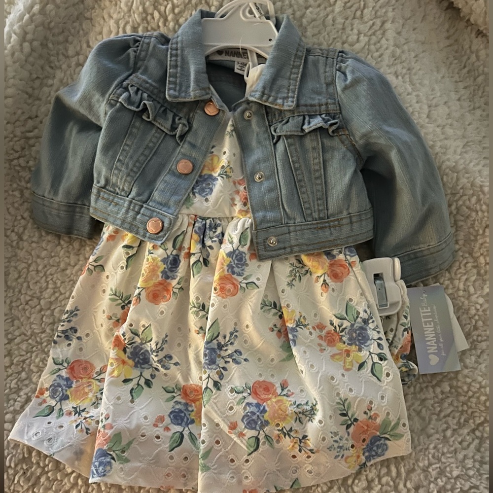Baby girl dress brand new never used with tags